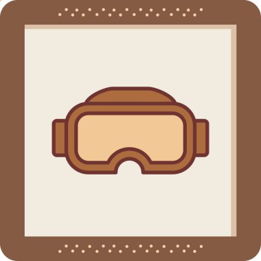 vr glasses. web icon simple illustration