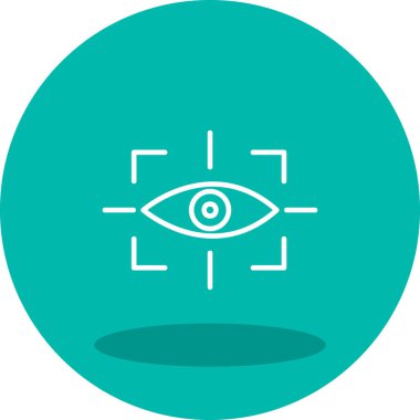 vizyon web simgesi, vektör illüstrasyonu 