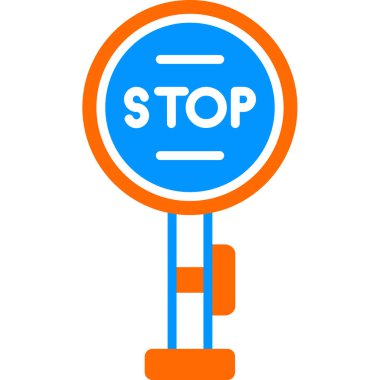 dur işareti vektör illüstrasyon tasarımı 