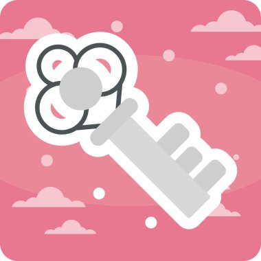 Anahtar. Web simgesi basit illüstrasyon 