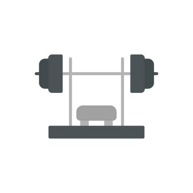 Bench Press simge vektör illüstrasyon tasarımı 