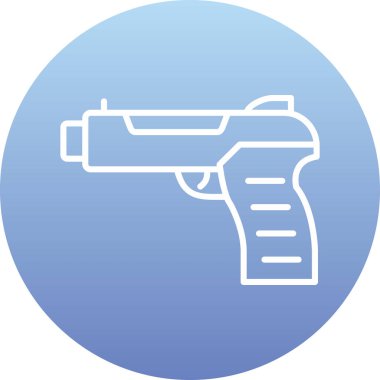 Silah. Web simgesi basit illüstrasyon 