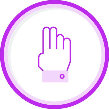 parmak simgesi vektör illüstrasyonu