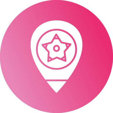 harita pin işaretleyici vektör simgesi 