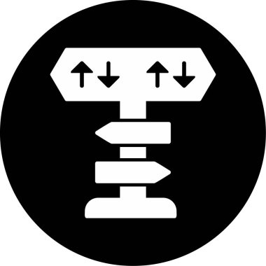 yönler web simgesi basit tasarım 