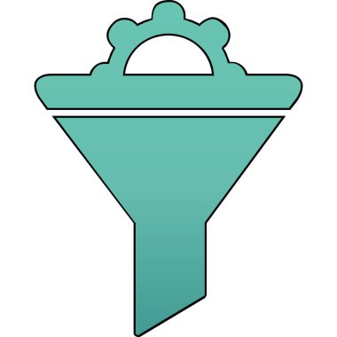 Vektör illüstrasyon Huni ağ simgesi 