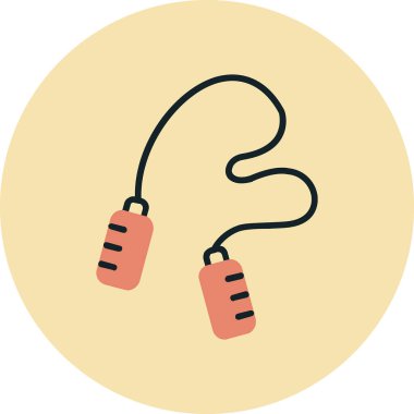 atlama ipi web simgesi, illüstrasyon vektör