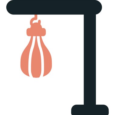 Bir Kum Torbası simgesinin vektör illüstrasyonu