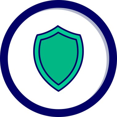 Ağ için koruma kalkanı vektör simgesi 