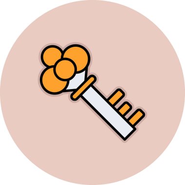 Anahtar. Web simgesi basit illüstrasyon 