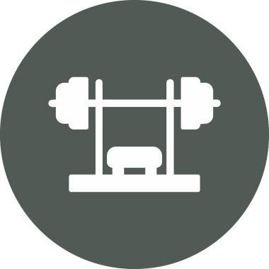 Bench Press simge vektör illüstrasyon tasarımı 