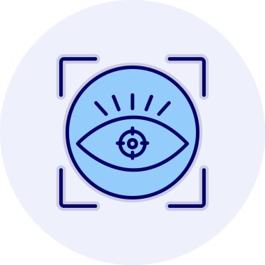 vizyon web simgesi, vektör illüstrasyonu 