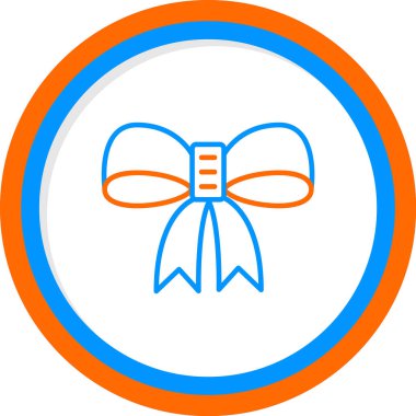 Kurdele yayı. Web simgesi basit illüstrasyon 