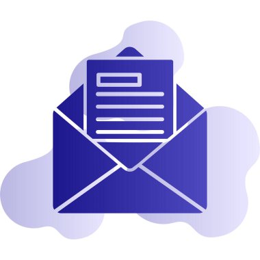 E- posta İş Teklif simgesi vektör illüstrasyonu