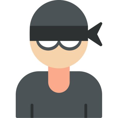 Hırsız ikonu. özet vektör illüstrasyon sembolü