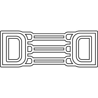 Göğüs açıcı simgesinin web illüstrasyonu