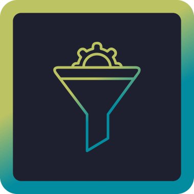 Vektör illüstrasyon Huni ağ simgesi 