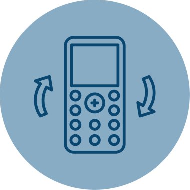 mobil aktarım simgesi, vektör illüstrasyonu  