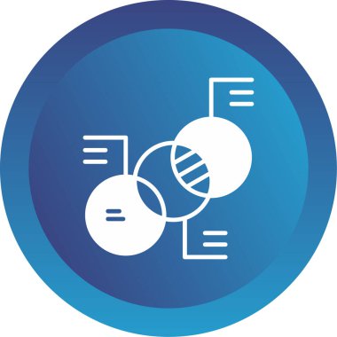 Diyagram web simgesi basit illüstrasyon 