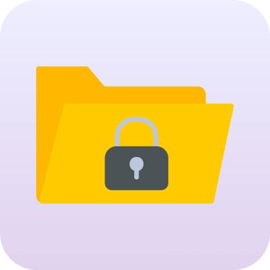 Güvenli Veri Web simgesi vektör illüstrasyonu 