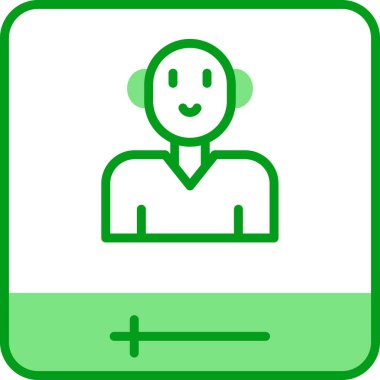 Sosyal medya etki simgesi, vektör illüstrasyonu basit tasarım