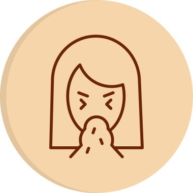 Nausea. web icon vector illustration clipart