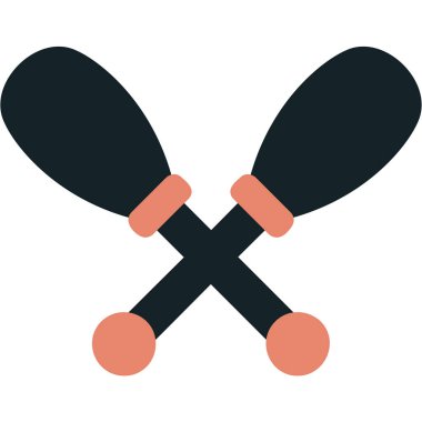 Kürek simgesinin vektör illüstrasyonu