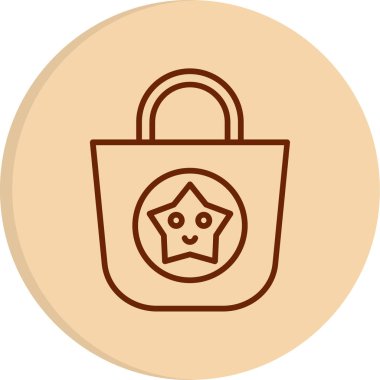 çanta ağ simgesi, vektör illüstrasyonu