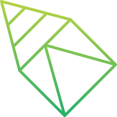 Prizma. Web simgesi basit illüstrasyon                 