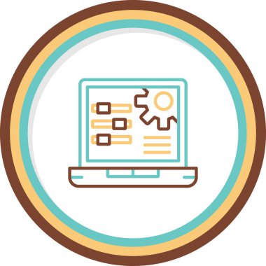 Teçhizat. Web simgesi basit illüstrasyon