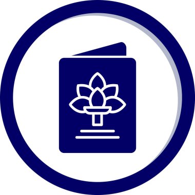 Tebrik kartı simgesi vektör illüstrasyonu