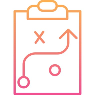 Strateji Simgesi Vektör illüstrasyonu 