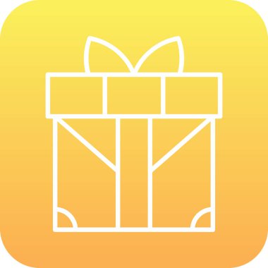 gift box with bow, vector illustration
