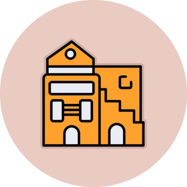 vektör evi oluşturma simgesi, modern tasarım illüstrasyonu 