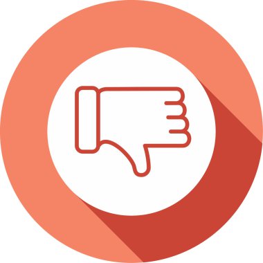 Hoşlanılmayan bir simgenin vektör illüstrasyonu 