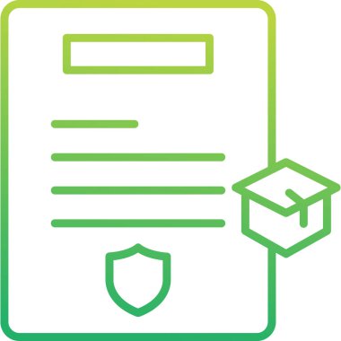 Eğitimin vektör illüstrasyonu modern simge 