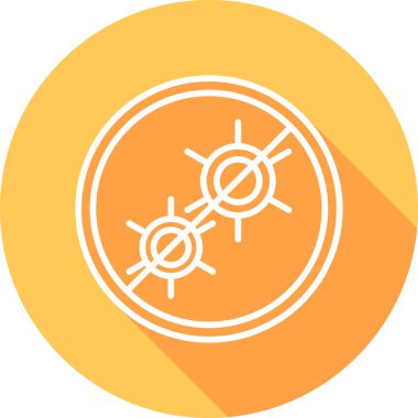 Antibakteriyel modern simgenin vektör çizimi        