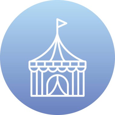 Sirk çadırının vektör çizimi