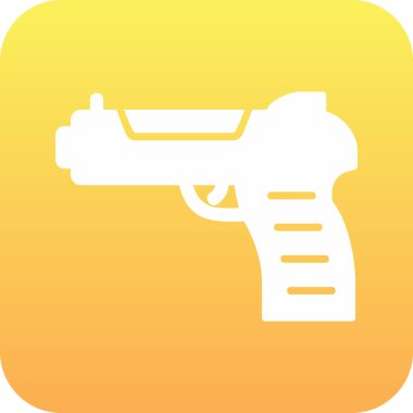 Silah. Web simgesi basit illüstrasyon 