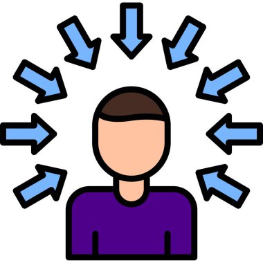 Sosyal baskı simgesi, vektör illüstrasyonu.