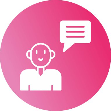 Topluluk Yöneticisi Web simgesi vektör illüstrasyonu