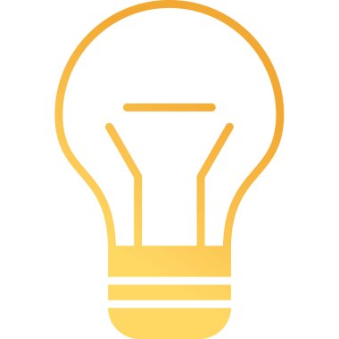 ampul simgesi, vektör illüstrasyonu 