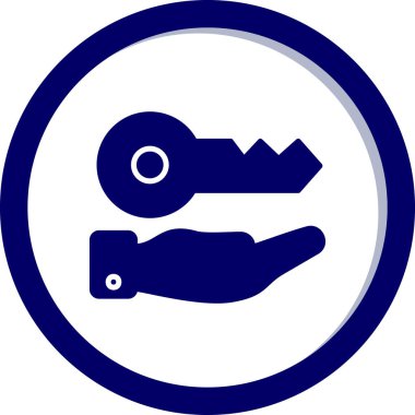 anahtar simgesi, vektör illüstrasyonu basit tasarım