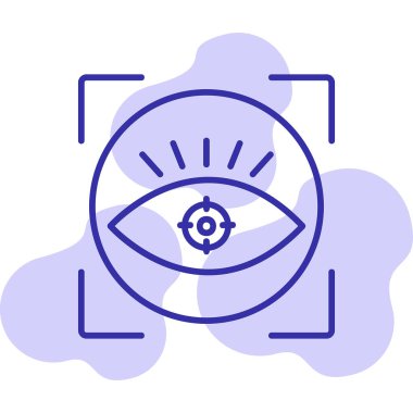 vizyon web simgesi, vektör illüstrasyonu 