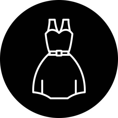 elbise simgesi, vektör illüstrasyonu 