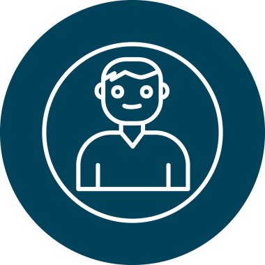 Kullanıcı Hesabı web simgesi basit illüstrasyon