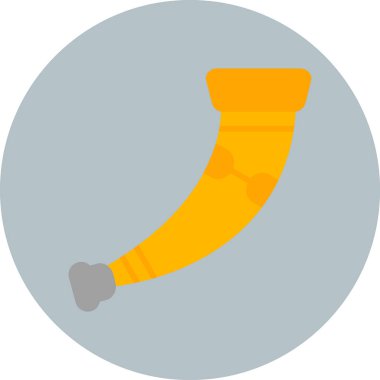 Boynuz. Web simgesi basit illüstrasyon