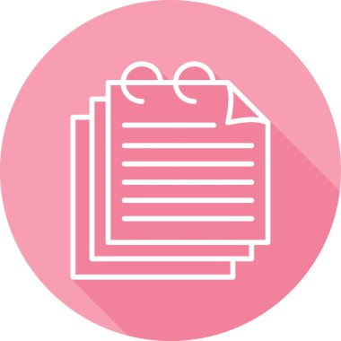 Evrak işleri. Web simgesi basit illüstrasyon 