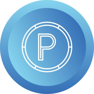 Web simgesi Otopark, illüstrasyon vektör