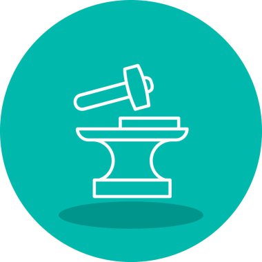 Demirci. Web simgesi basit illüstrasyon          